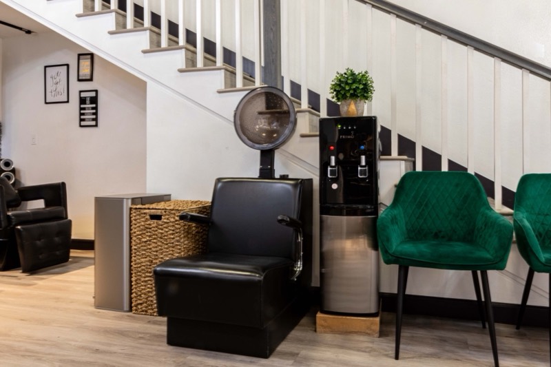 The semi-private booth at Graced Beauty Salon
