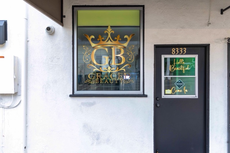 Graced Beauty Salon — arriving at the salon