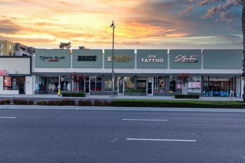 Graced Beauty Salon — outside the building on Firestone Blvd